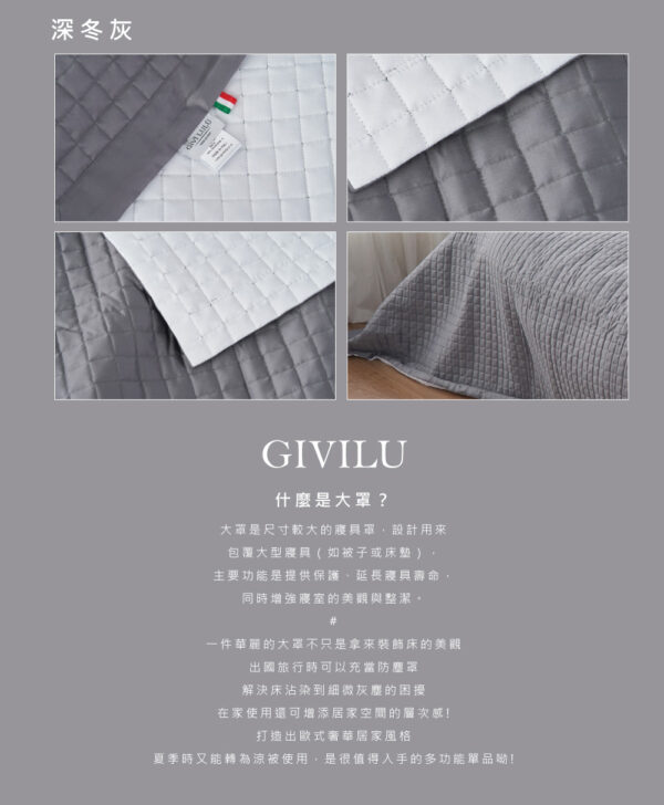 R.Q.POLO義大利進口吉薇鋪棉歐式大罩